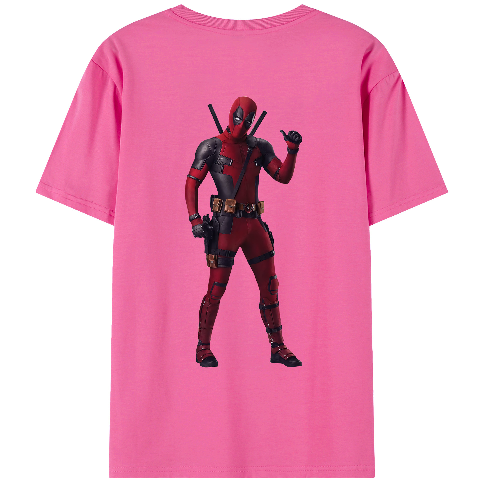 （画像用） Deadpool デッドプール レディース半袖Tシャツ(バックプリント)